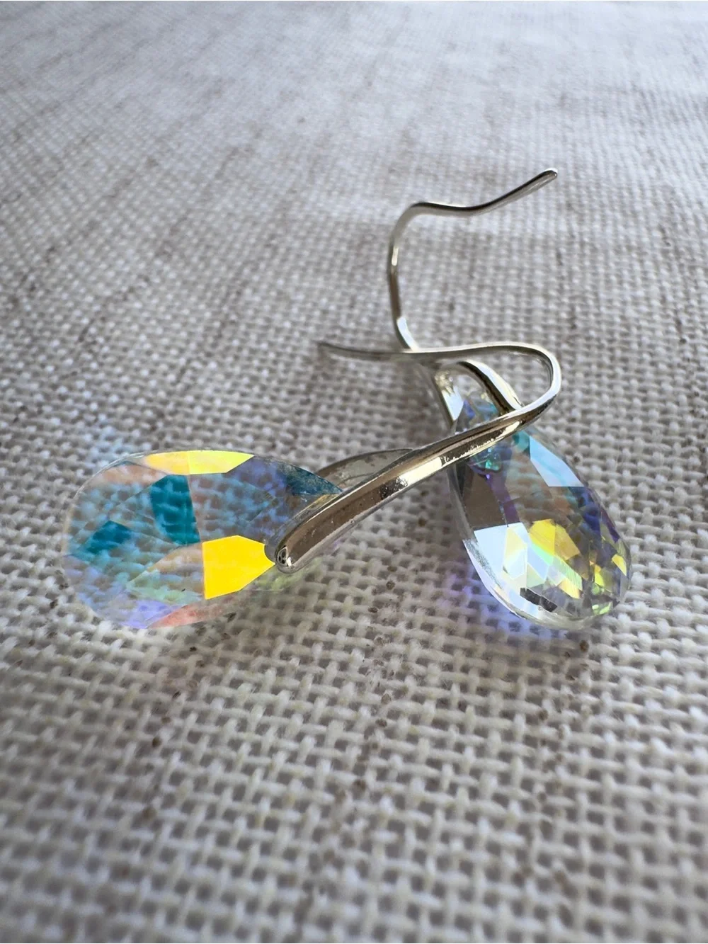 Pear Cut Swarovski Crystal Earrings